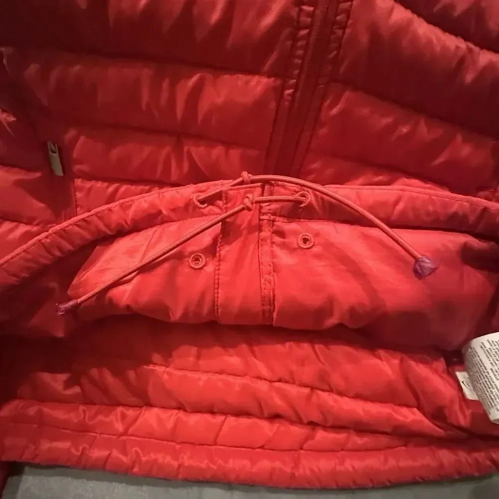Nike Aeroloft 800 Summit Puffer Jacket Womens Small Goose Down Red Full Zip
